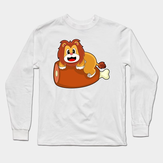 Lion Meat Long Sleeve T-Shirt by Markus Schnabel